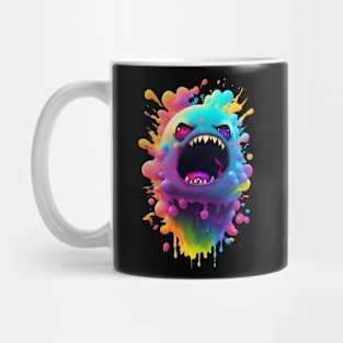 Cute angry creepy blob monster Mug